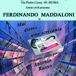 mai dietro una scrivania locandina, Ferdinando Maddaloni