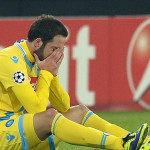 Higuain tra le lacrime a fine gara Napoli - Arsenal